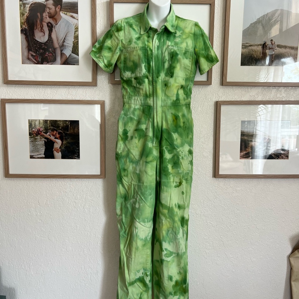 Urban Outfitters BDG Green Ice Dyed Coverall